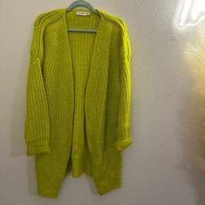 Neon Green Cardigan